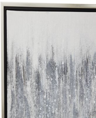 Canvas Abstract Framed Wall Art with Silver-Tone Frame, 71" x 1" x 20"