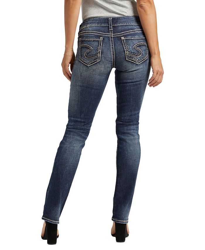 Silver Jeans Co. Suki Mid Rise Curvy Straight Jeans - Macy's