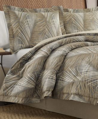 Raffia Palms Reversible Comforter Set, King