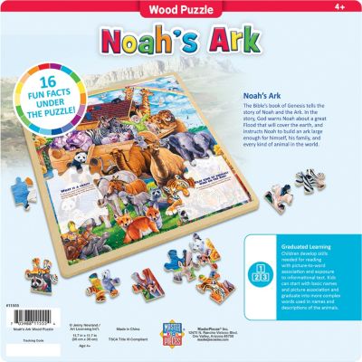 MasterPieces Wood Fun Facts - Noah's Ark 48 Piece Wood Jigsaw Puzzle