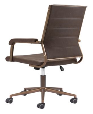 41" Steel, Polyurethane Auction Swivel Base Office Chair