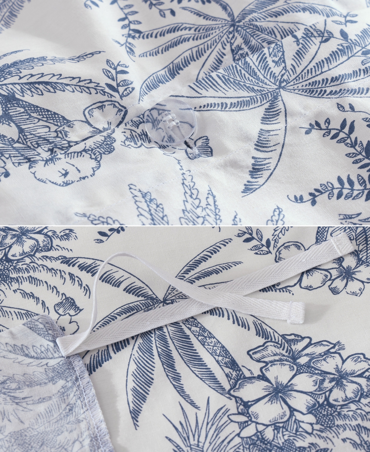 Tommy Bahama Home Pen And Ink Cotton 3 Piece Duvet Cover Set