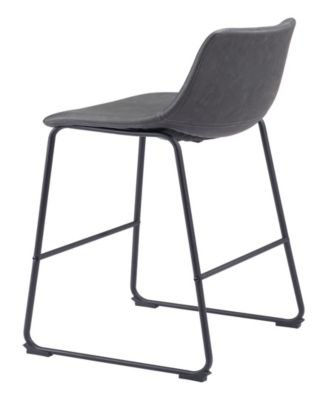 39" each, Set of 2 Steel, Polyurethane Smart Bar Chair