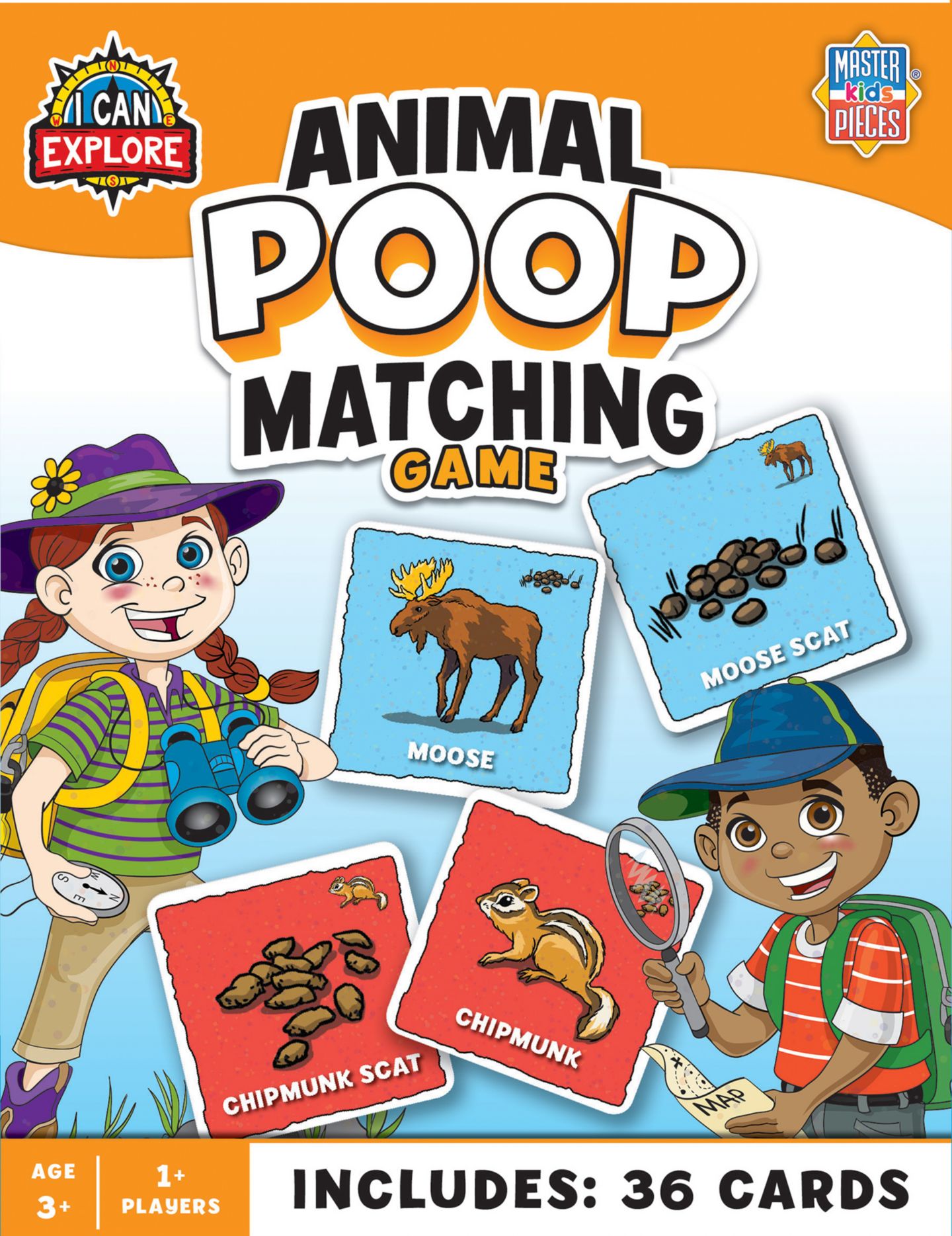Детская игрушка MasterPieces Puzzles Animal Poop Matching Game, цвет: Разноцветный — фото 1