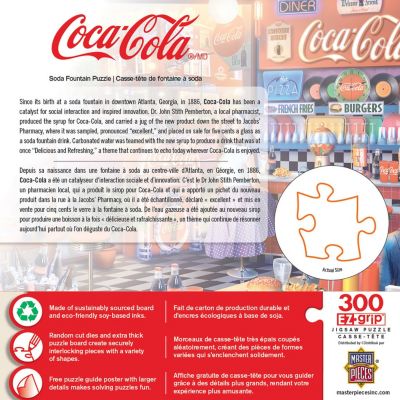 MasterPieces Coca-Cola - Soda Fountain 300 Piece EZ Grip Jigsaw Puzzle
