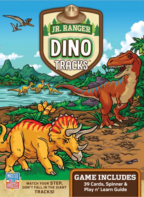 Детская карточная игра MasterPieces Puzzles Jr. Ranger Dino Tracks Card Game, цвет: Разноцветный