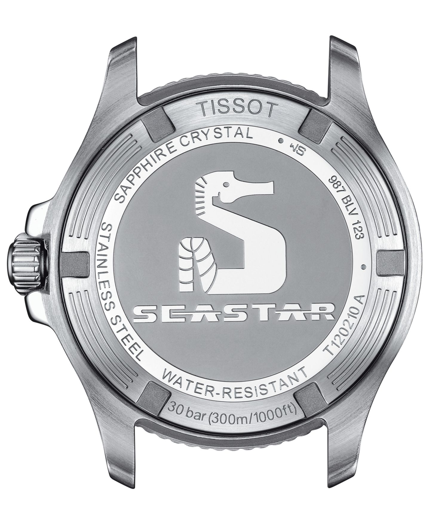 Женские часы Tissot Swiss Seastar 1000 White Silicone Strap Watch 36mm — фото 3