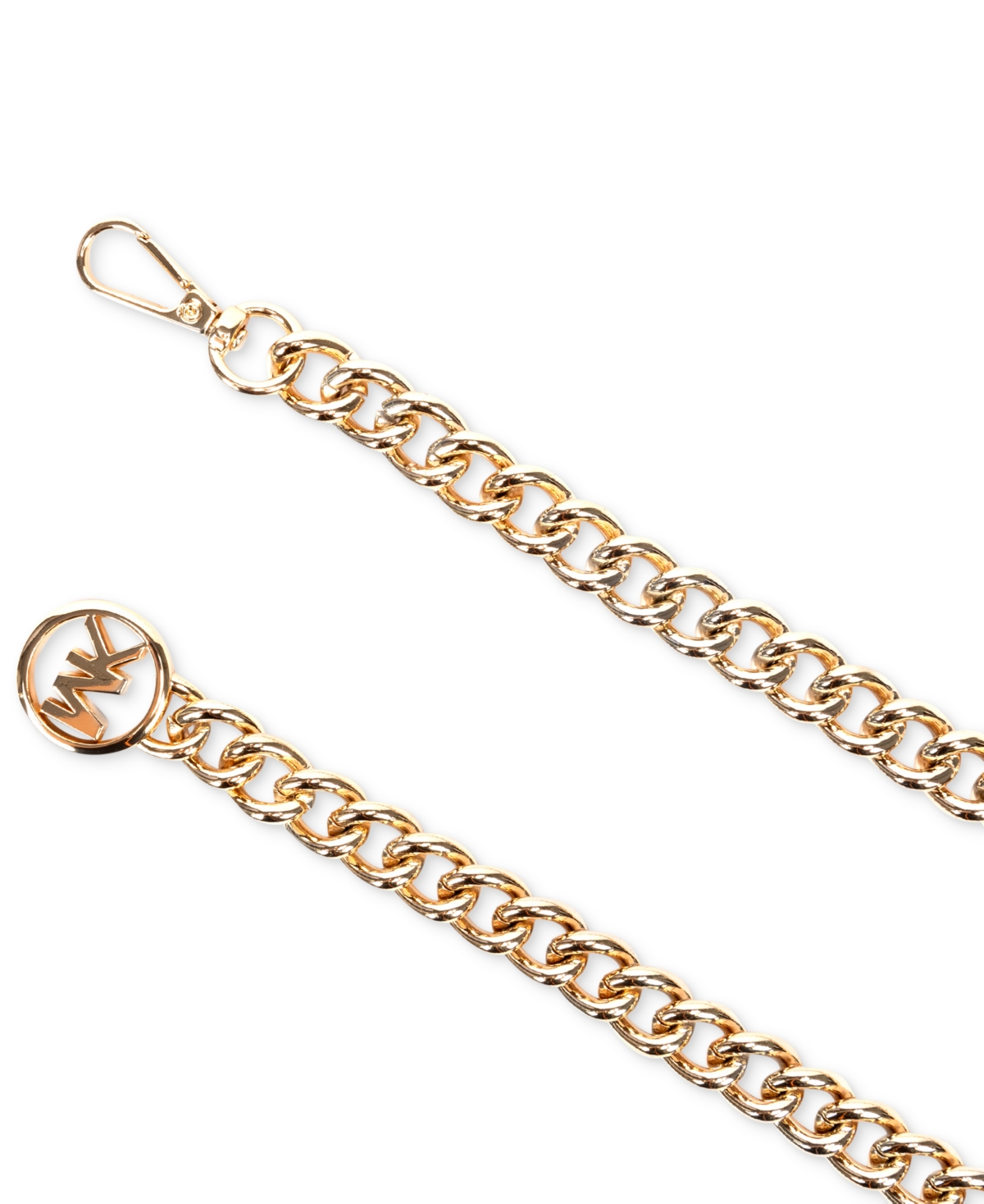 Michael Michael Kors Women's Mk Logo Metal Chain Belt
