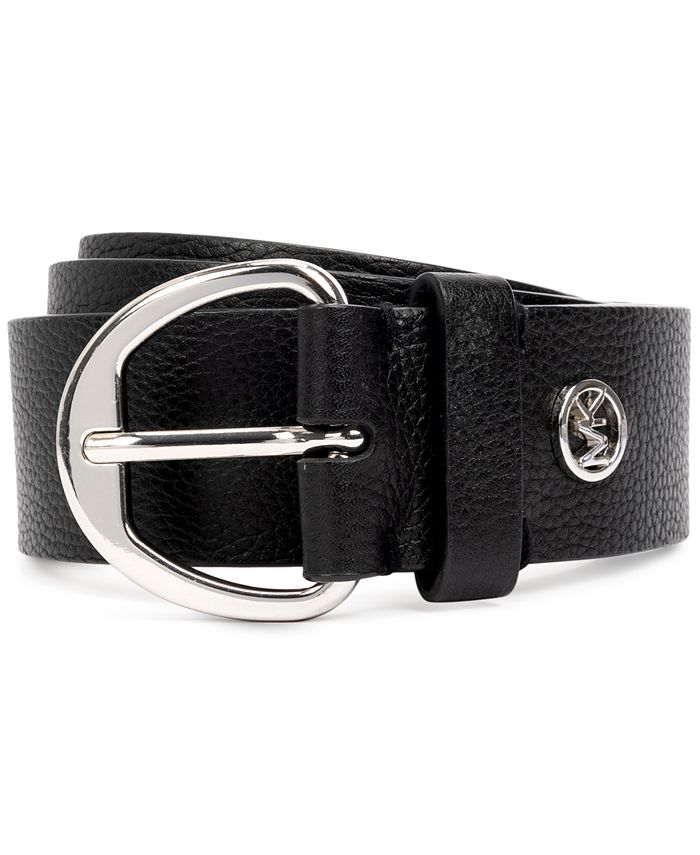 Michael Kors Women's 38 MM Pebble Leather Belt & Reviews - Belts ...