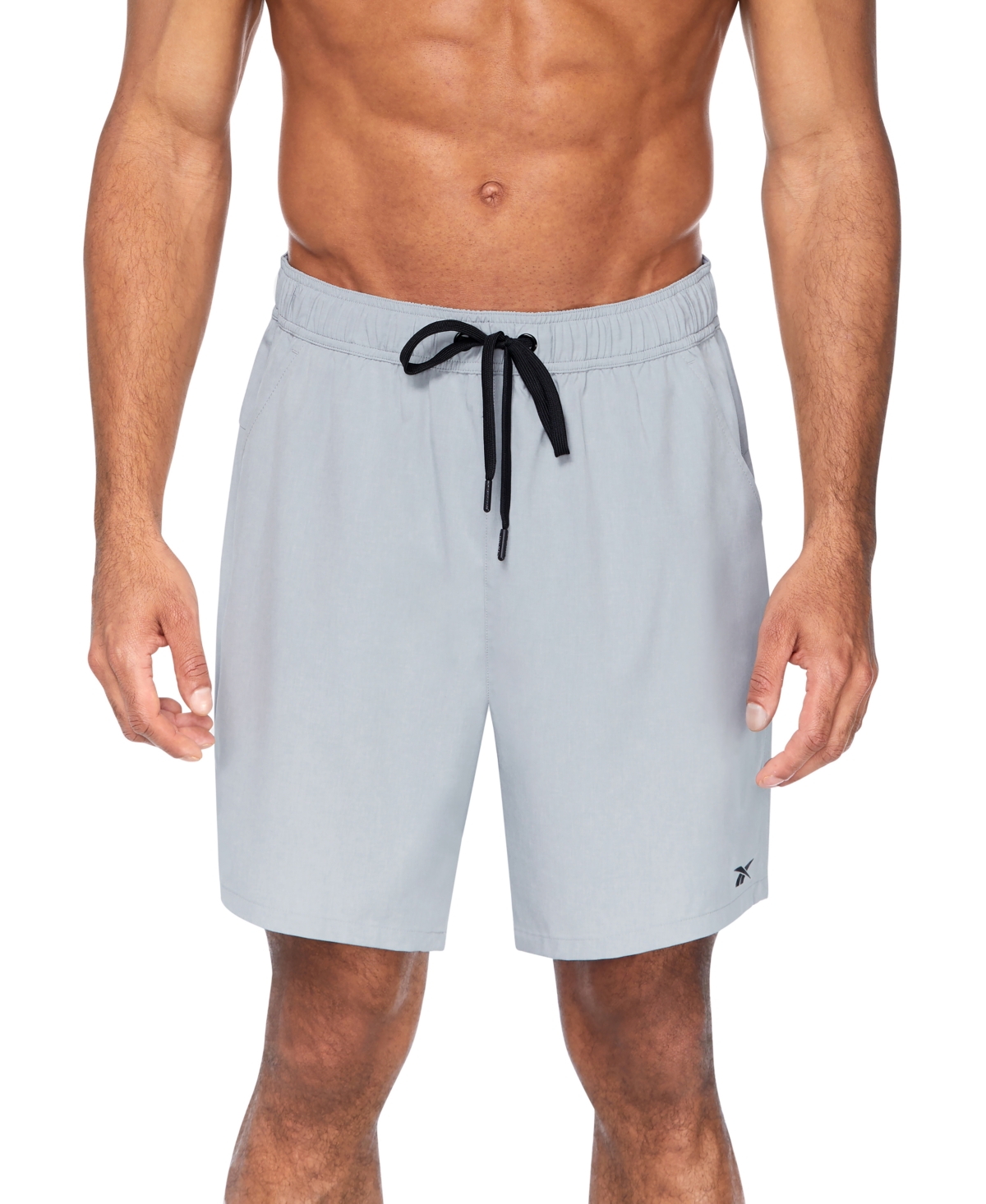 Shop Reebok Men's 7" Athlete Volley Swim Shorts In Grey