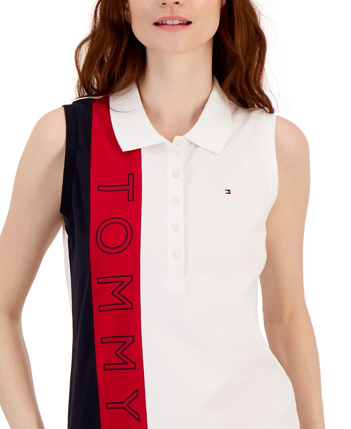 Tommy Hilfiger Women's Sleeveless Colorblocked Top Macy's