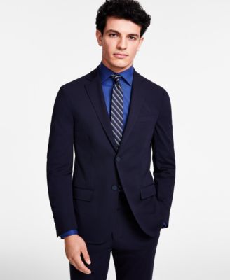 Navy Blue Slim Fit Suit Jacket