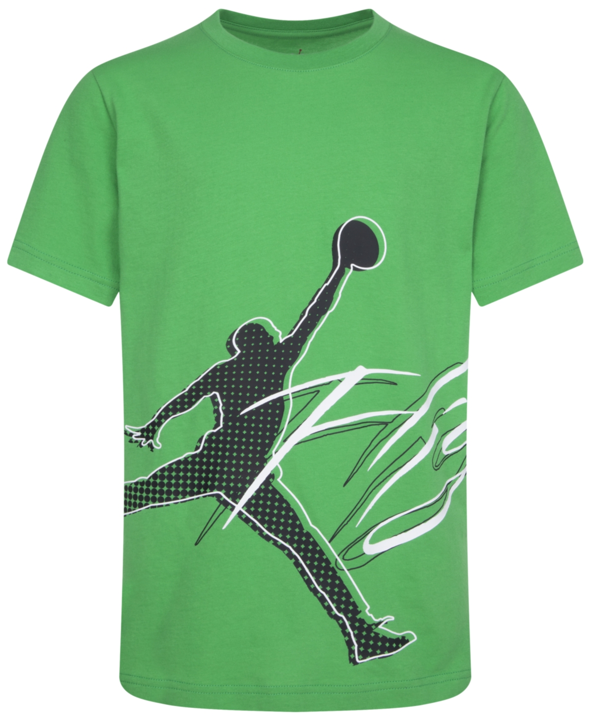 Jordan Big Boys Flight Short Sleeve T-shirt In Lucky Green