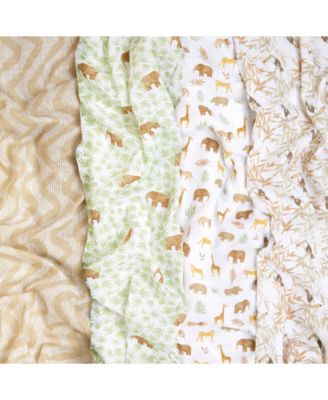 Baby Tanzania Muslin Swaddles, Pack of 4