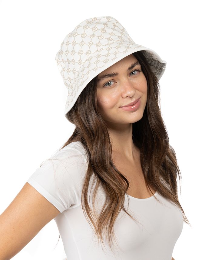Giani Bernini Women's Cotton Logo-Print Bucket Hat - Macy's