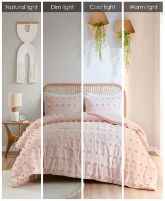 Lucy Clip Jacquard 3-Piece Comforter Set, Full/Queen