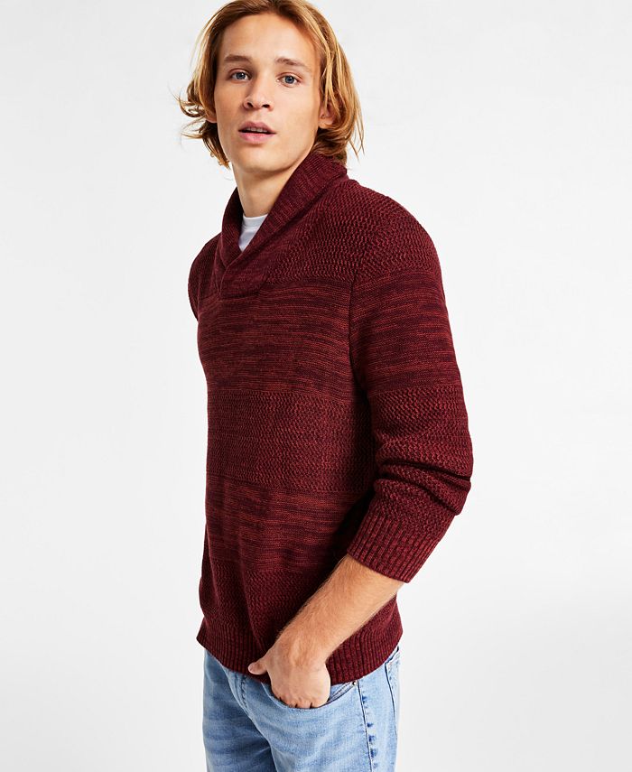 Mens red hotsell shawl collar sweater