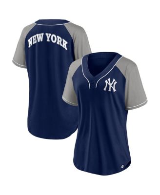 Lids New York Yankees Fanatics Branded Women's Ultimate Style Raglan V-Neck  T-Shirt - Navy