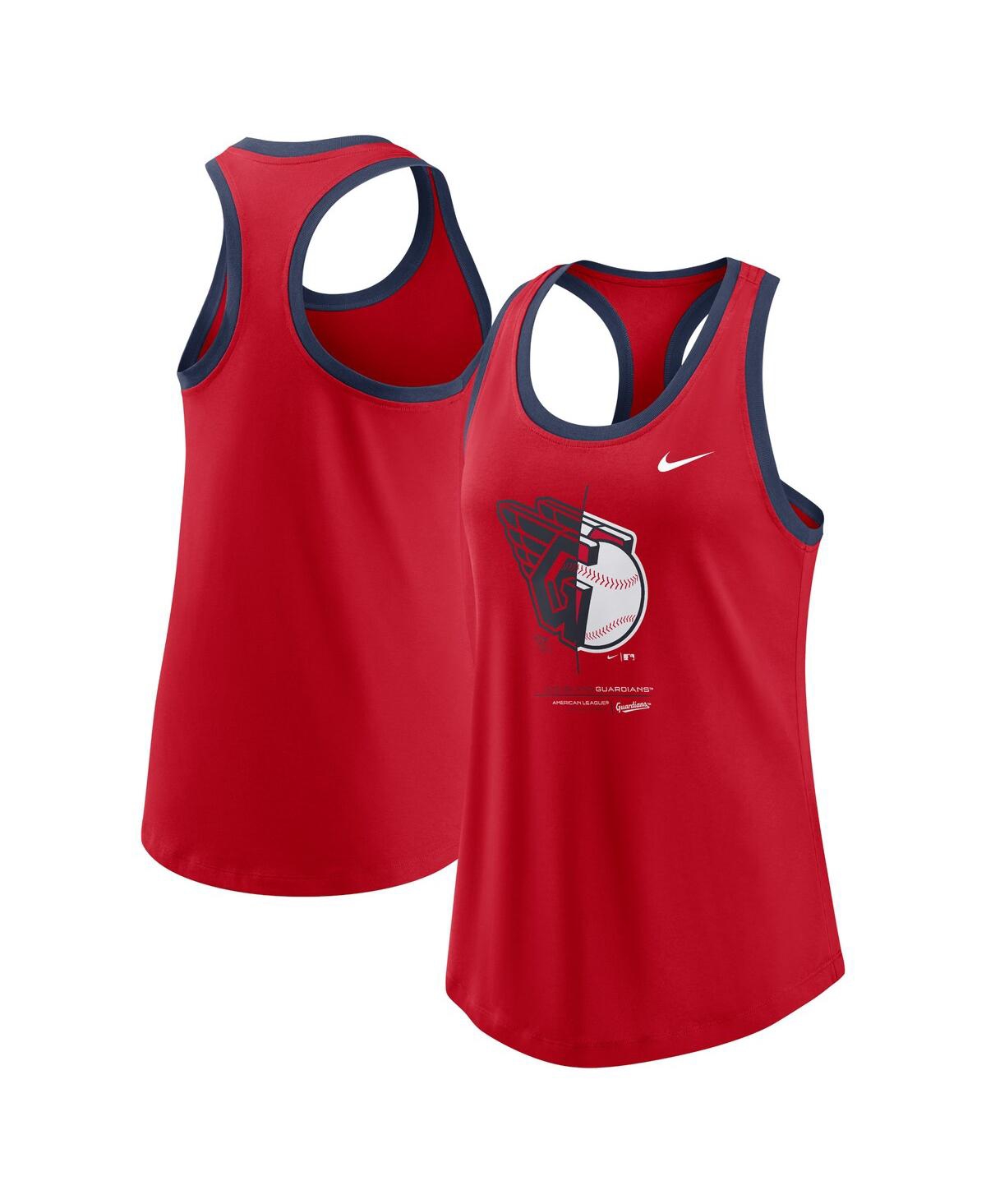 Women's Nike Red Cleveland Guardians Tech Tank Top - Red