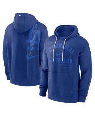 Men's Nike Royal Los Angeles Dodgers Statement Ball Game Pullover Hoodie Size: Small