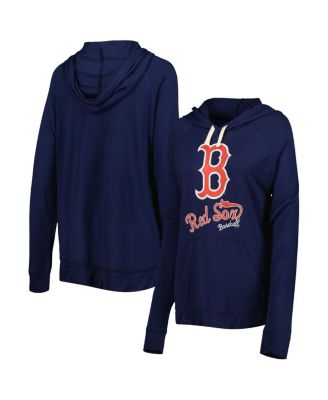 Women's Navy Boston Red Sox Pre-Game Raglan Pullover Hoodie