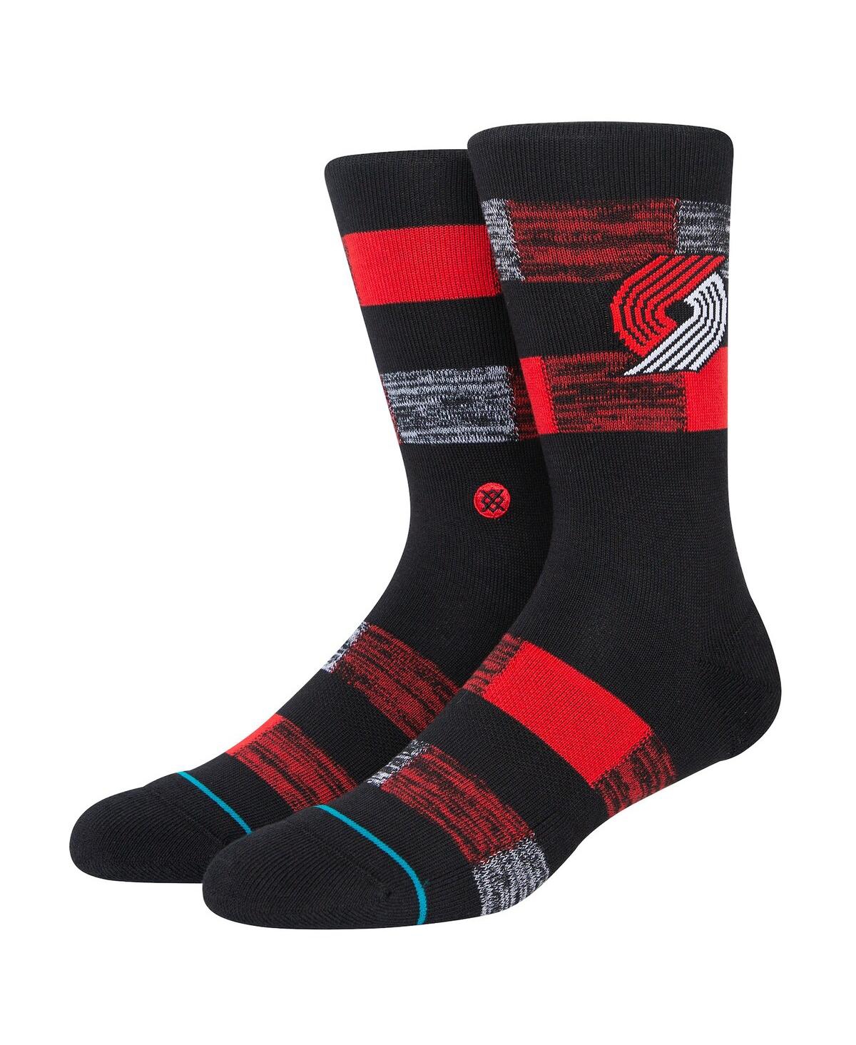 Shop Stance Men's  Portland Trail Blazers Cryptic Crew Socks In Black