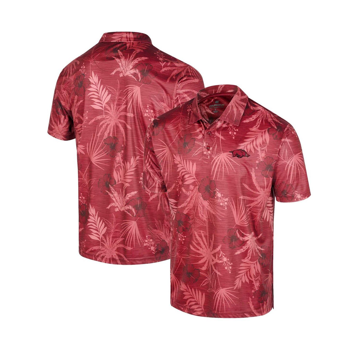 Men's Cardinal Arkansas Razorbacks Palms Team Polo Shirt