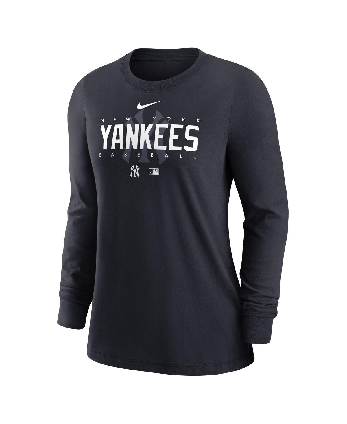 Ladies New York Yankees Long Sleeve T-Shirts, Yankees Long-Sleeved