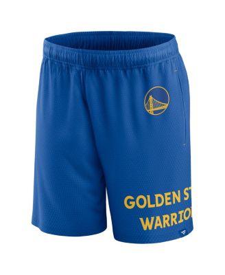 Men's Royal Golden State Warriors Free Throw Mesh Shorts