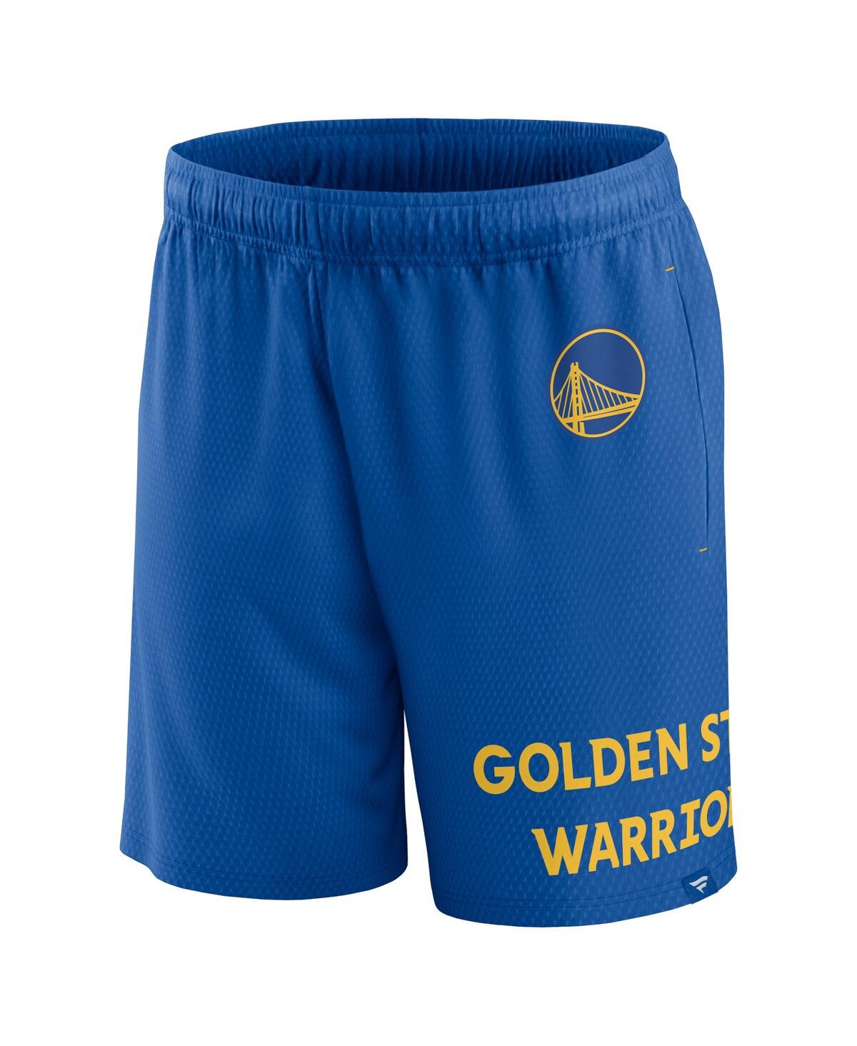 Men's FanaticsGolden State Warriors Free Throw Mesh Shorts - Royal