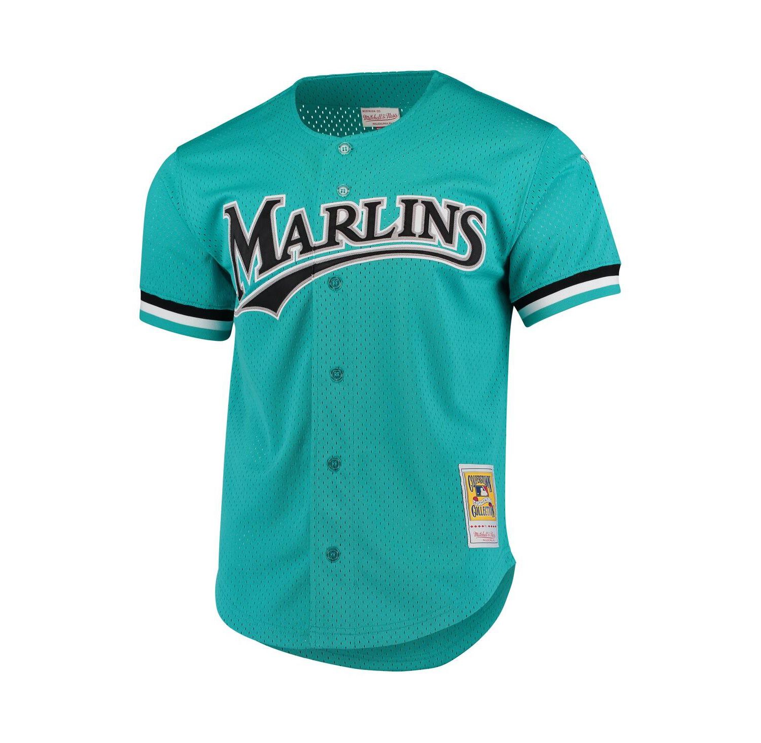 Men's Andre Dawson Teal Florida Marlins Fashion Cooperstown Collection Mesh Batting Practice Jersey
