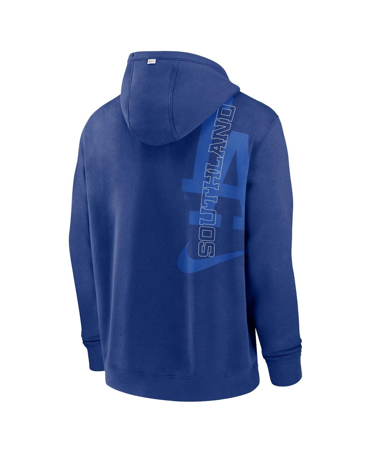 Men's NikeLos Angeles Dodgers Statement Ball Game Pullover Hoodie - Royal