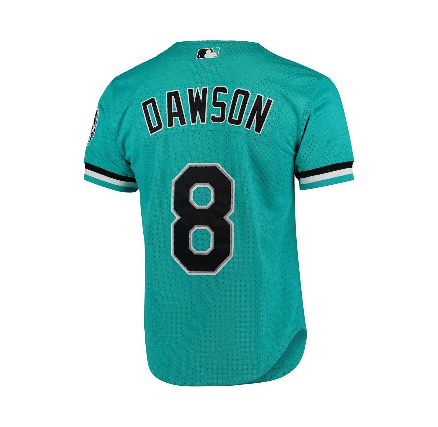Men's Andre Dawson Teal Florida Marlins Fashion Cooperstown Collection Mesh Batting Practice Jersey