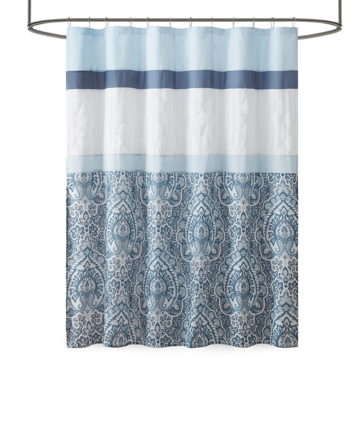 510 Design Shawnee Embroidered Shower Curtain, 72 x 72 Bedding