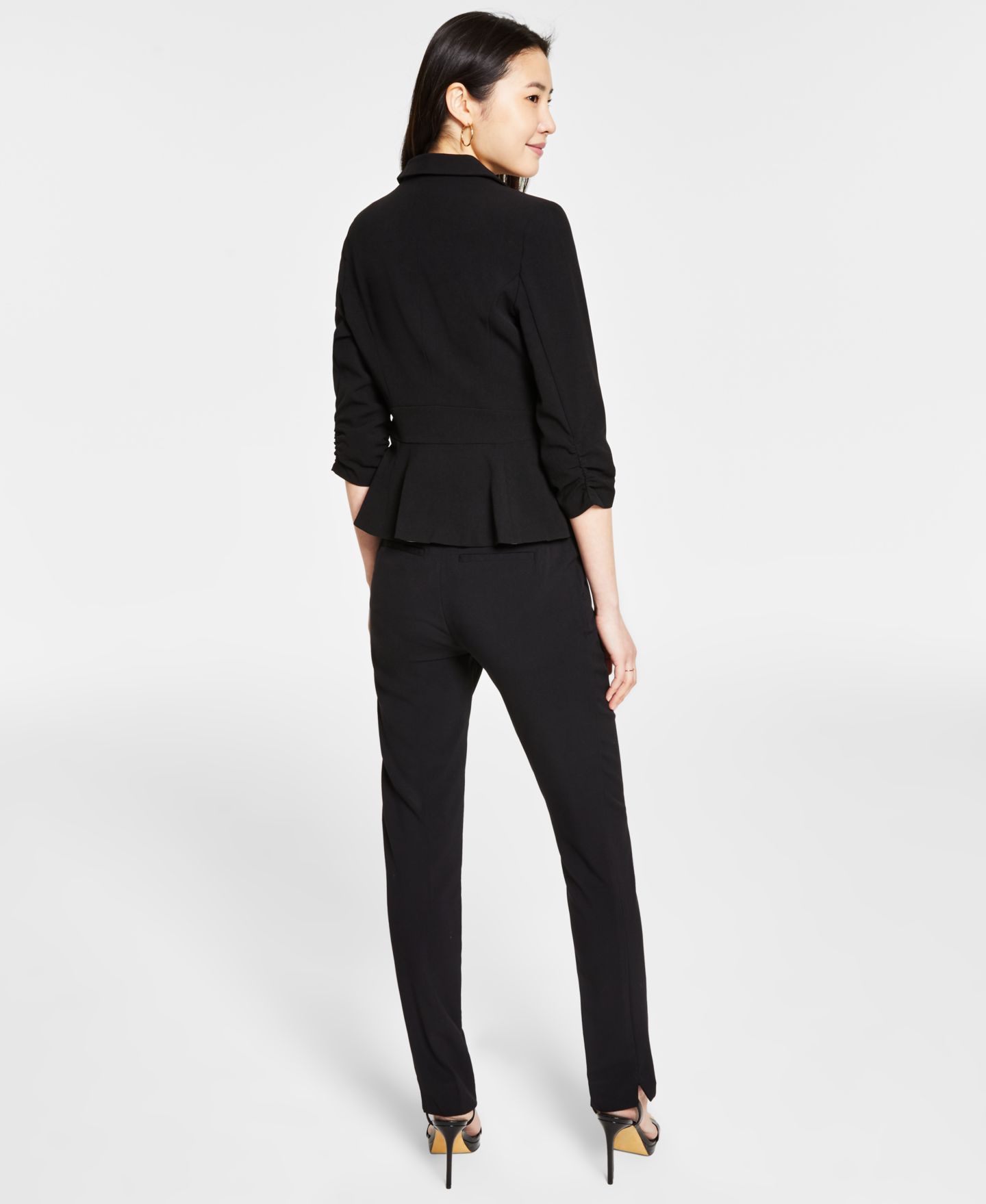Женские брюки BCX Juniors' Straight-Leg Trouser, цвет: Чёрный — фото 6