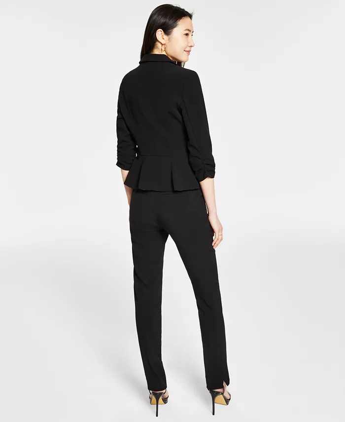 Juniors' Straight-Leg Trouser Pants - thumbnail 6