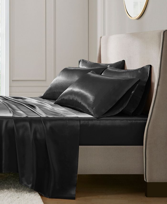 Madison Park Essentials Satin 6Pc. Sheet Set, Full Macy's