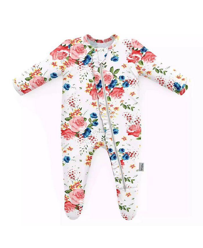 Milk Snob Footed Jammies French Floral Baby Girl Pajamas Macy s