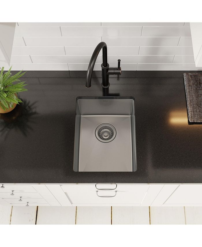 Kraus Standart PRO 14 in. 16 Gauge Undermount Single Bowl Stainless