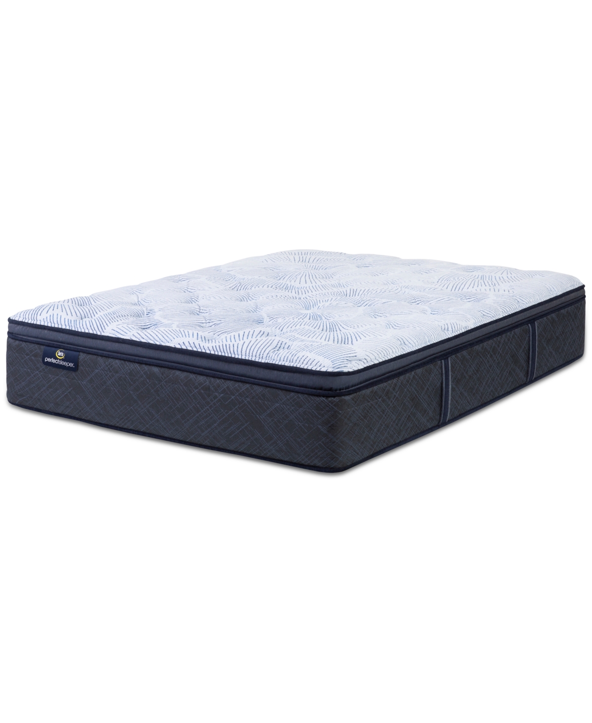 Serta Perfect Sleeper Blue Lagoon Night 14" Plush Pillow Top Mattress-twin