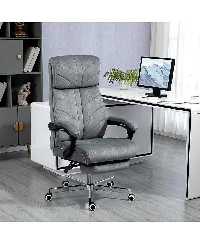 Vinsetto HighBack Executive Office Chair with Footrest, Microfiber