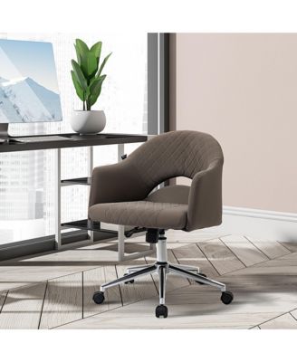 Swivel Office Chair Rock Computer Chair w/ Adjustable Height,