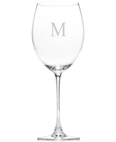 lenox tuscany classics block monogram grand bordeaux wine glasses set of