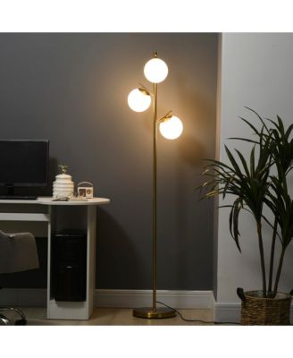 Modern Floor Lamp with Globe Shades, Sding Lamp,