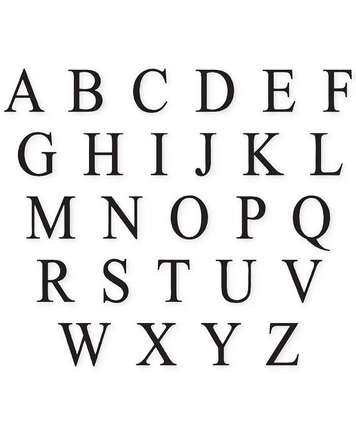 Lenox Tuscany Monogram Barware Block Letter Highball Glasses, Set Of 4