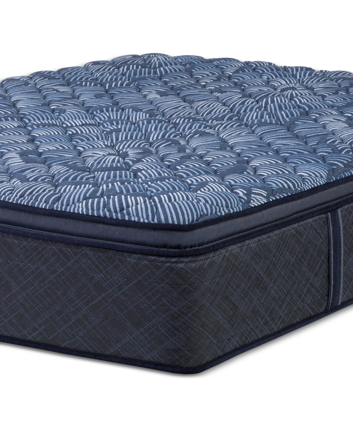 Serta Perfect Sleeper Cobalt Calm 14" Medium Pillow Top Mattress Set-twin