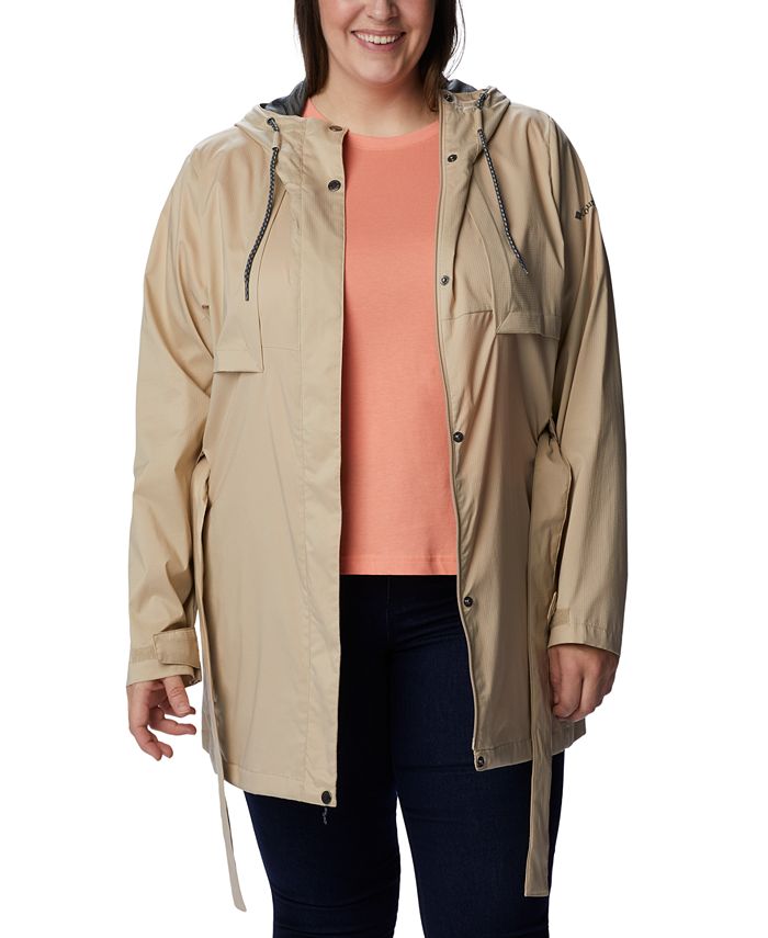 Columbia Plus Size Pardon My Trench Rain Jacket Macy's