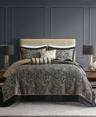 Madison Park Adeline Paisley Reversible Jacquard 5-Pc. Bedspread
