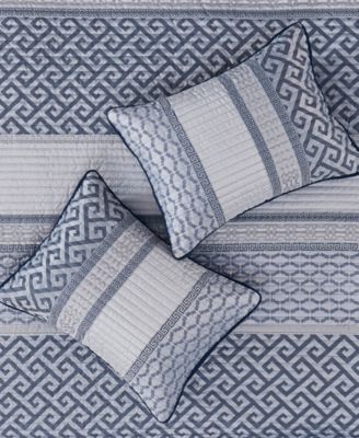 Bennett Reversible Jacquard 4-Pc. Quilt Set, King/California King