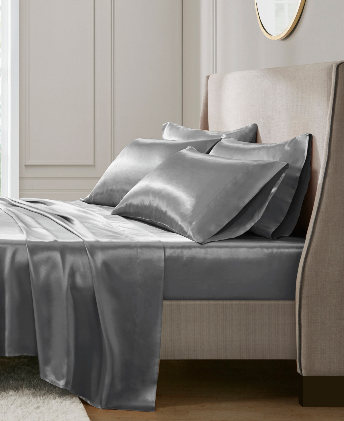 Madison Park Essentials Satin 6-Pc. Sheet Set